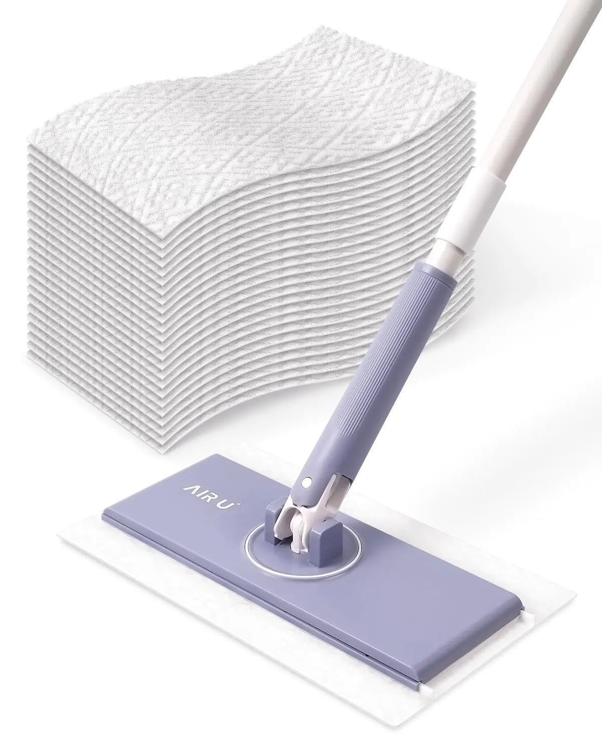 Upgraded Sweeper 2-in-1 Dry + Wet Floor Mopping and Sweeping Kit Multi-Surface Kit for Floor Cleaning Kit Includes 1 SWIFTMOP Sweeper 24 Dry Sweeping Cloths