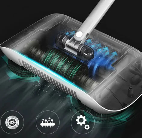 Multi-functional Hand Push Sweeper, perfect for quick dusting and mopping.