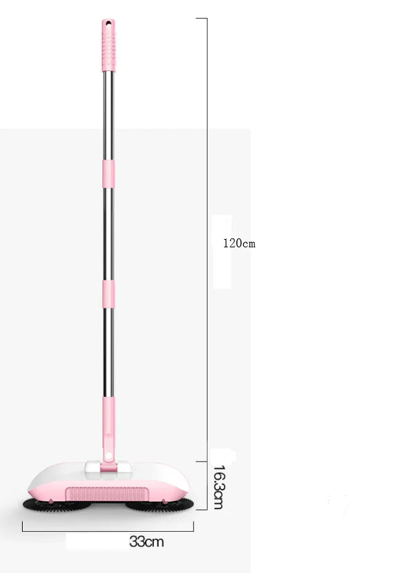 Push Sweeper for Home with Mop and Dustpan Combo